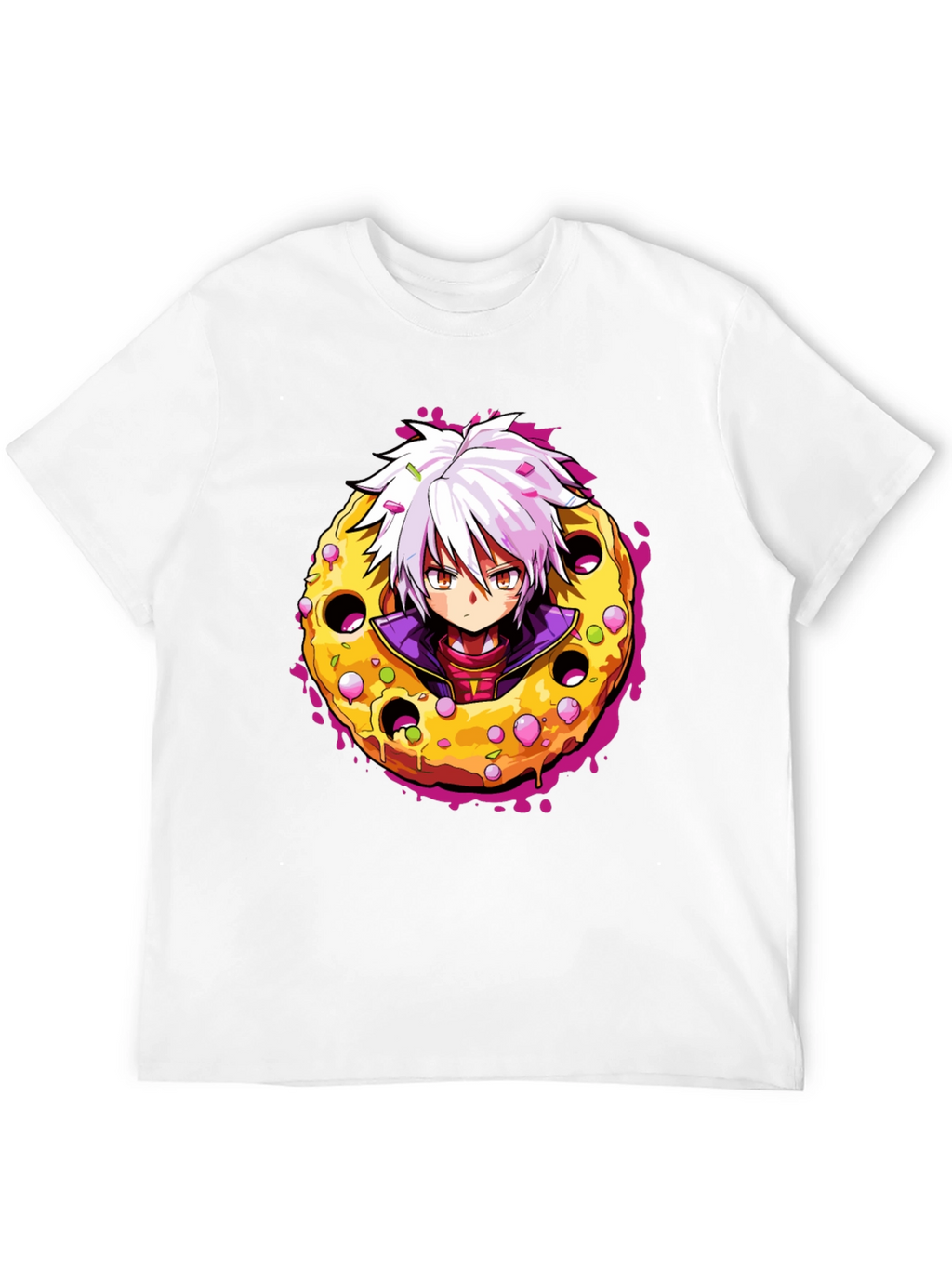 Anime Donut T-Shirt - Unique Graphic Tee