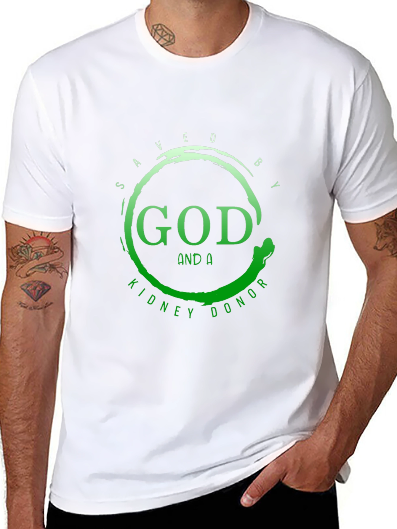 Saved By God and A Kidney Donor T-Shirt