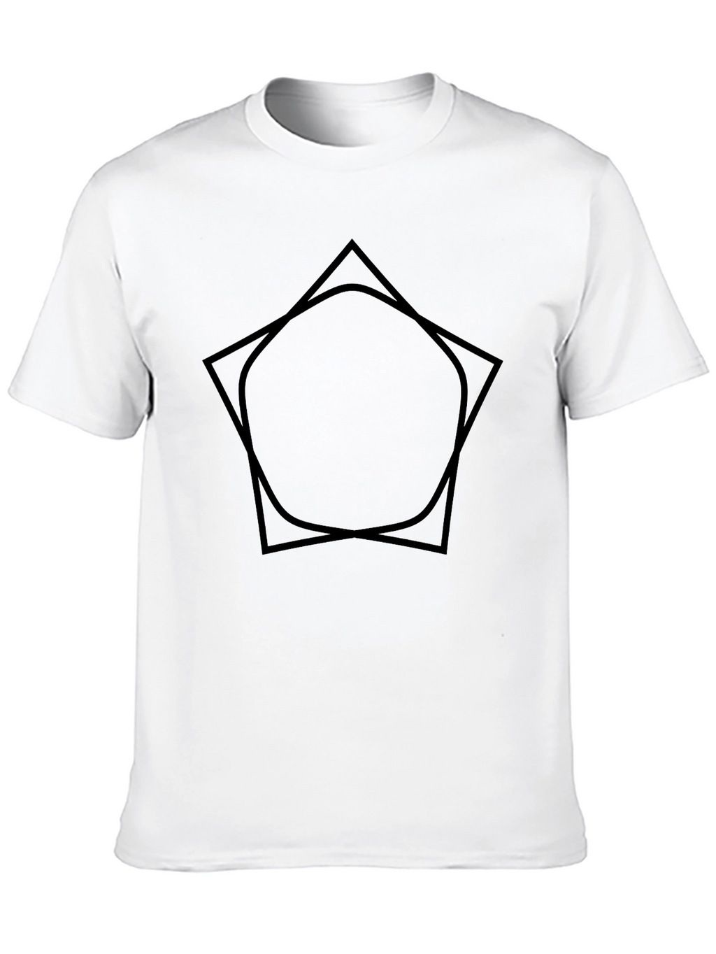 Modern Geometric Tee - Black Graphic Shirt