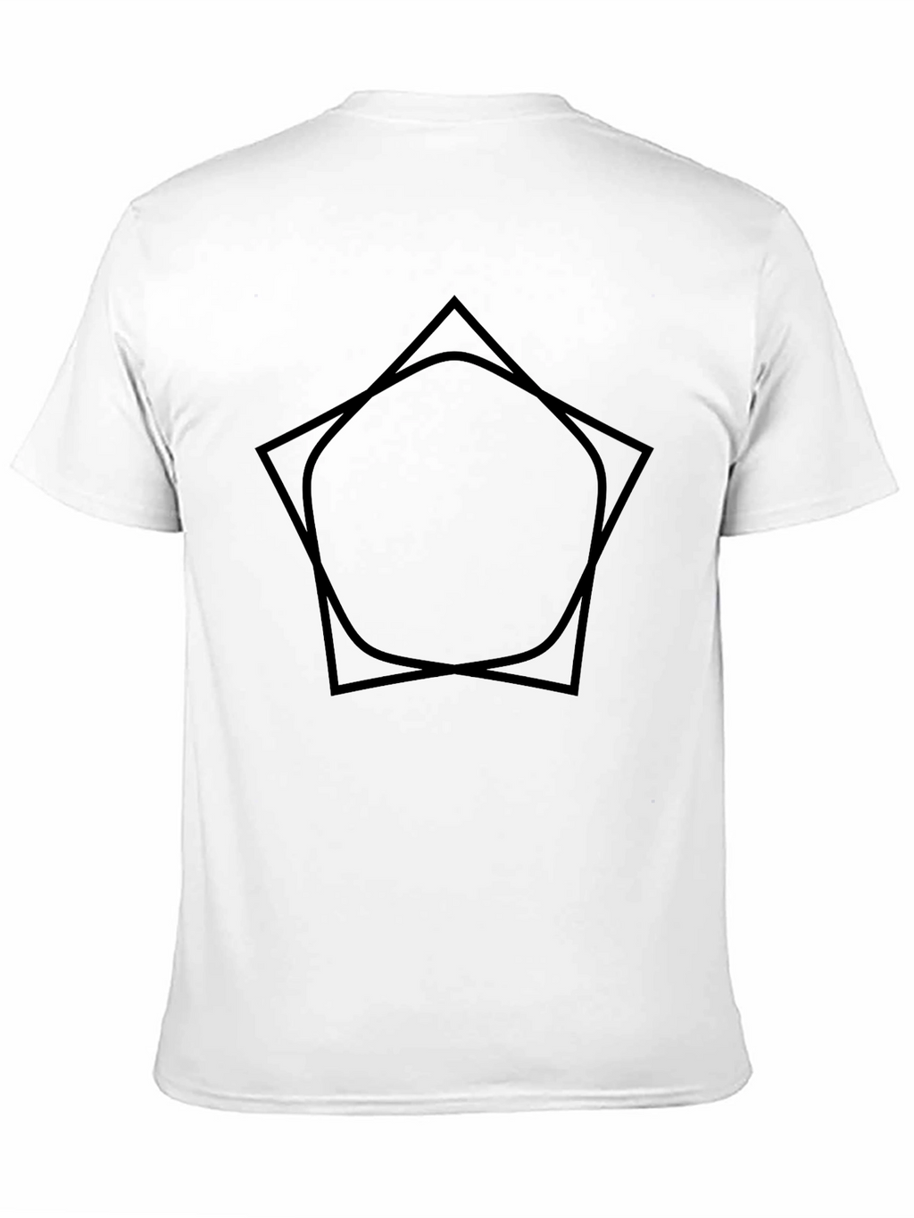 Modern Geometric Tee - Black Graphic Shirt