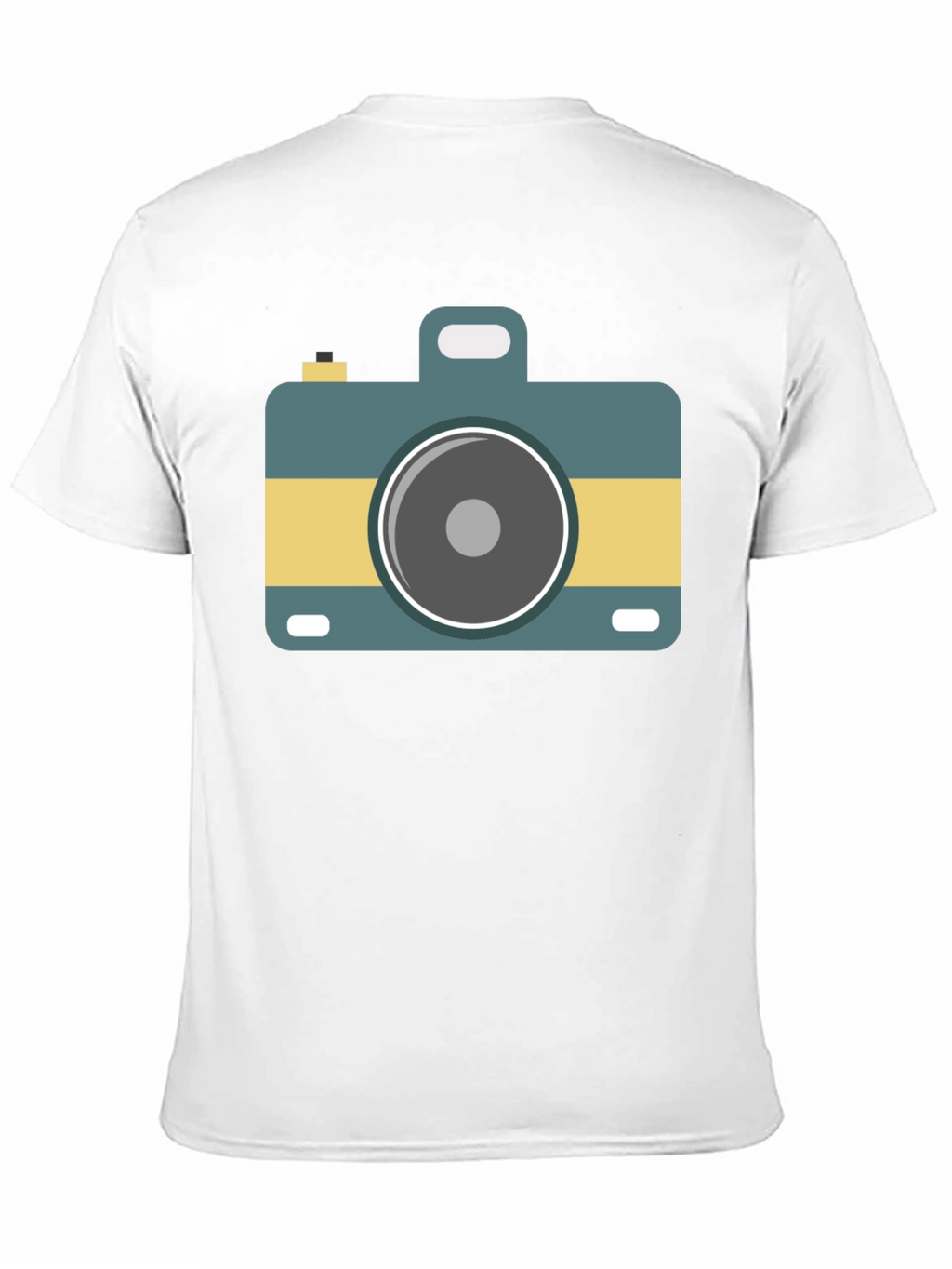 Retro Camera Graphic Tee - Stylish Black T-Shirt