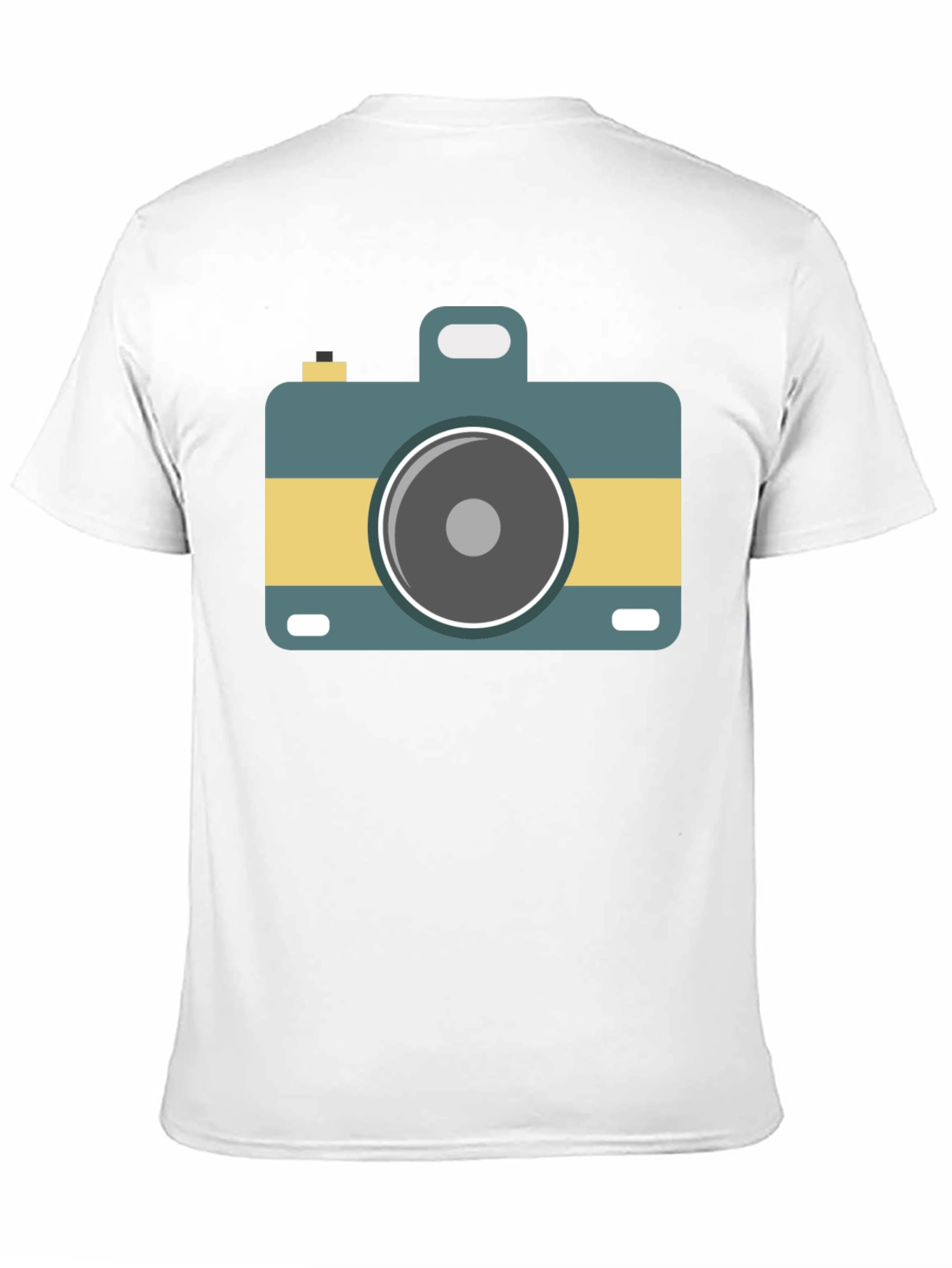 Retro Camera Graphic Tee - Stylish Black T-Shirt