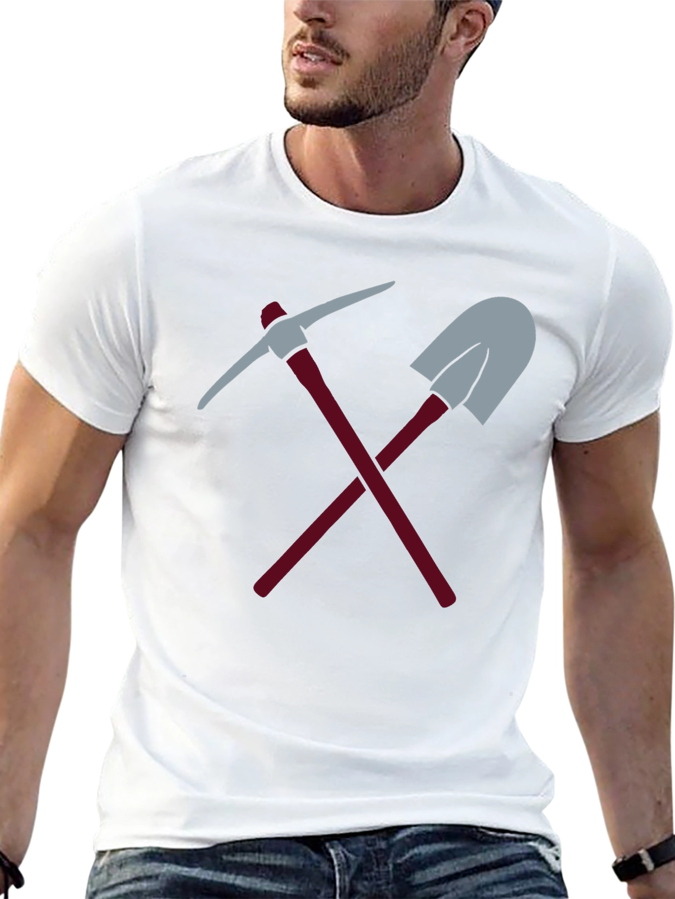 Miners Tools Graphic Tee - Black Casual Shirt