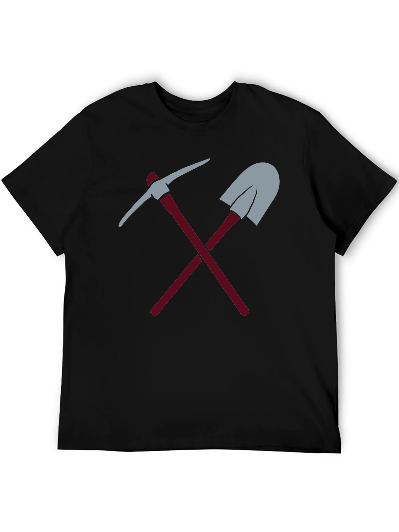 Miners Tools Graphic Tee - Black Casual Shirt