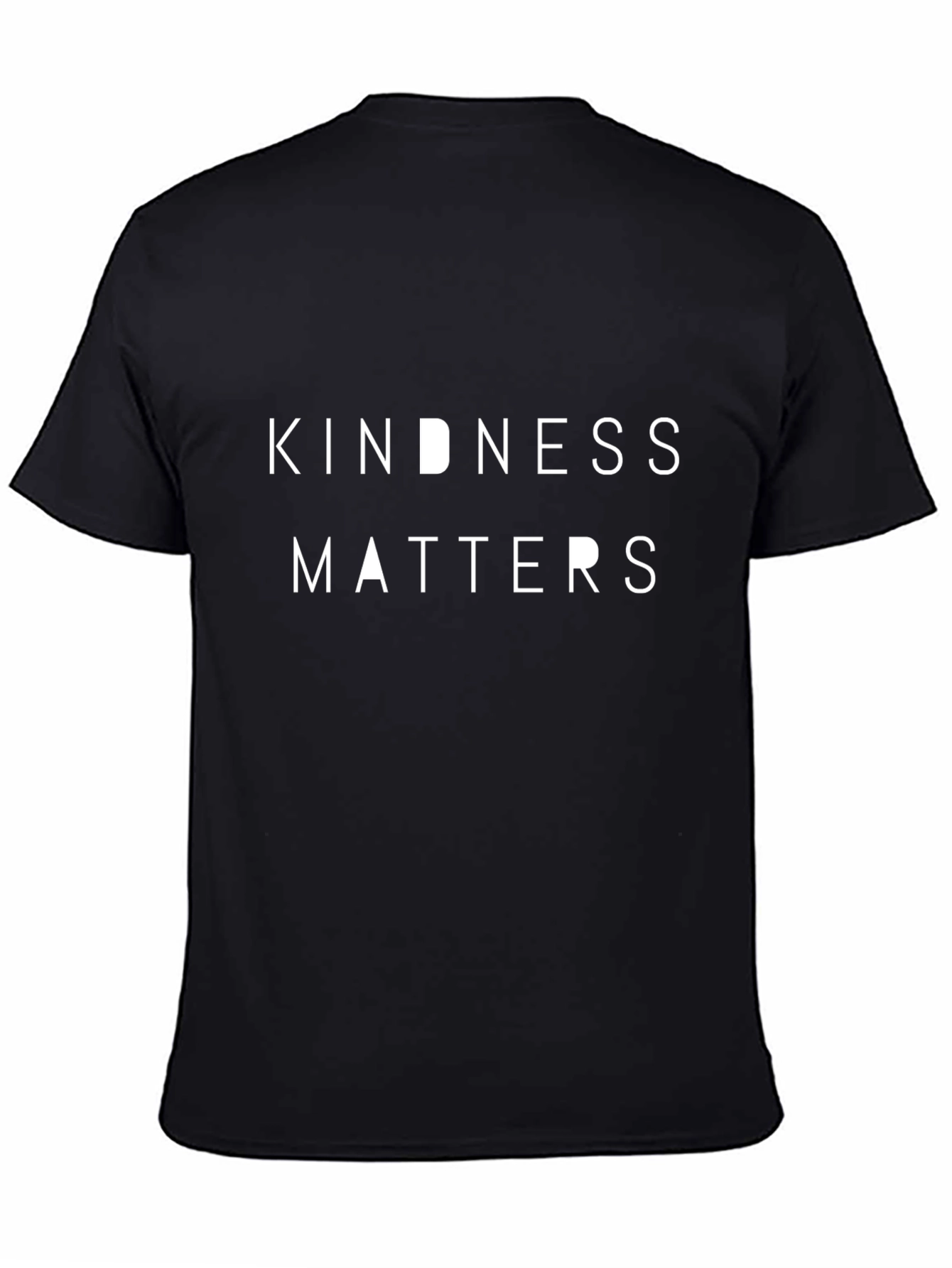 Kindness Matters Graphic Tee - Black Cotton T-Shirt