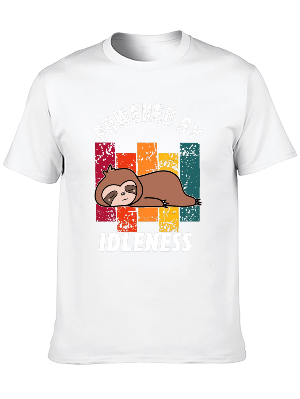 Powered by Idleness Sloth T-Shirt - Black