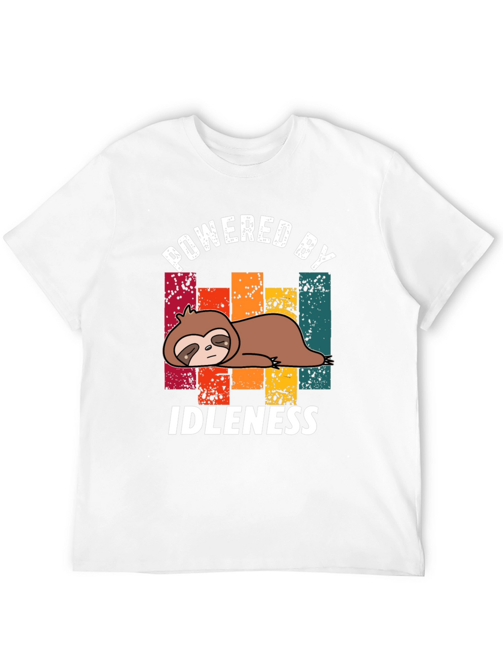 Powered by Idleness Sloth T-Shirt - Black