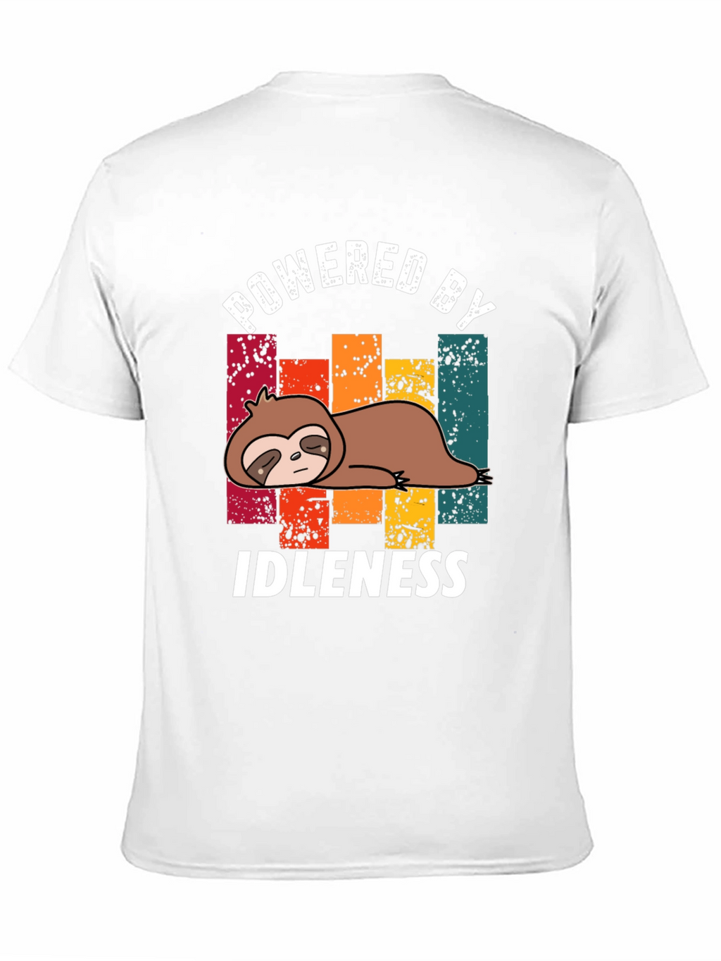 Powered by Idleness Sloth T-Shirt - Black