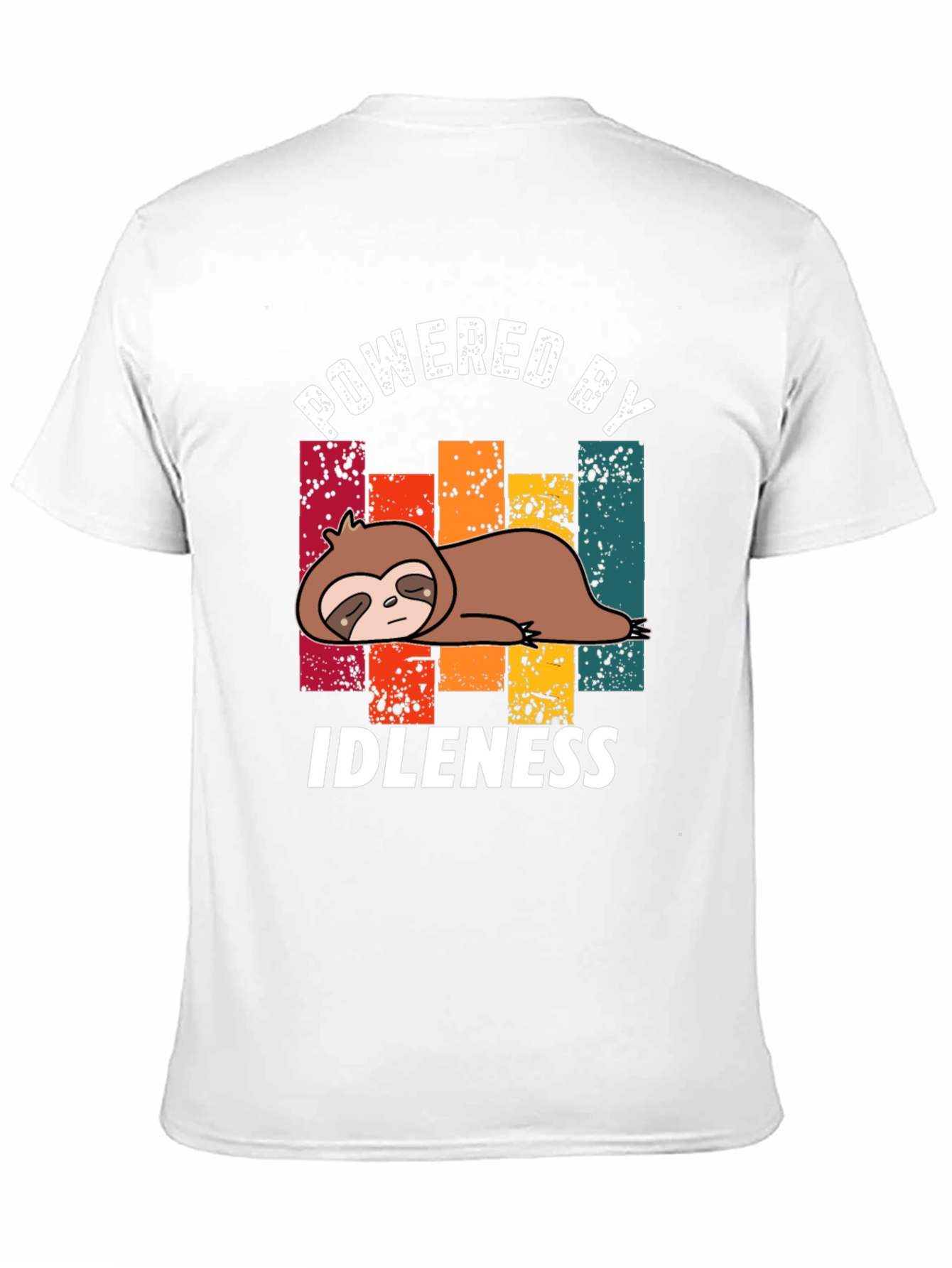 Powered by Idleness Sloth T-Shirt - Black