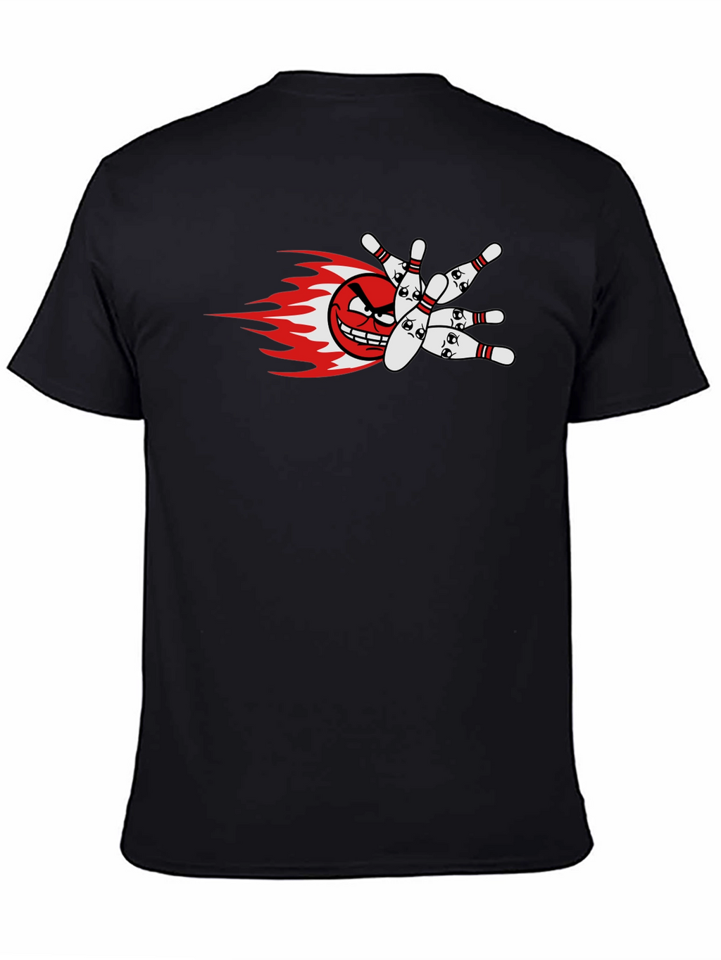 Mens Bowling Strike Graphic T-Shirt