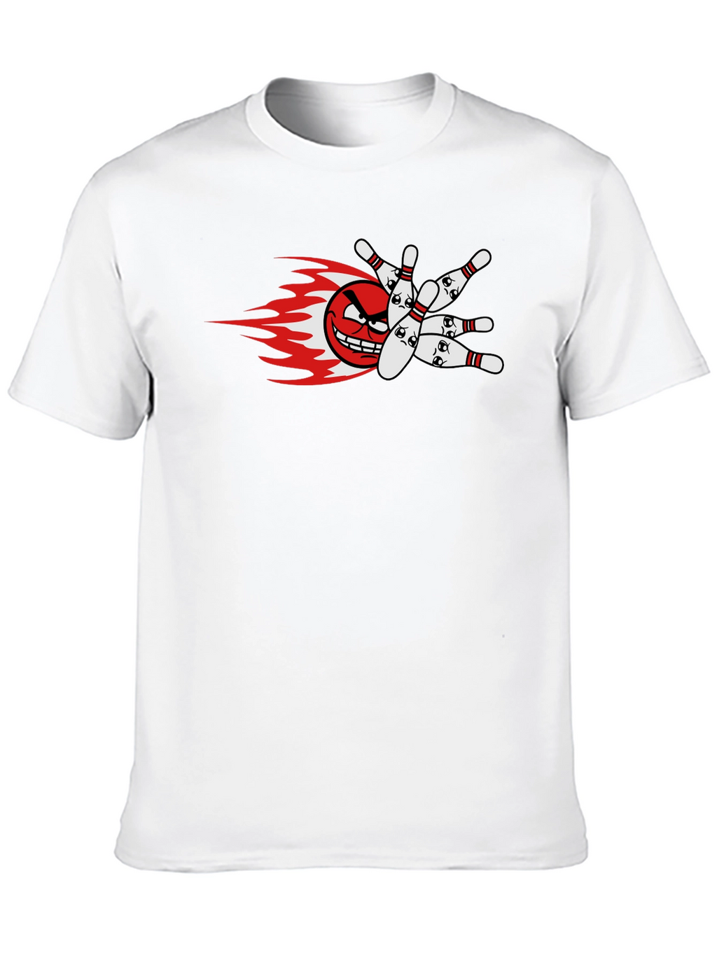 Mens Bowling Strike Graphic T-Shirt