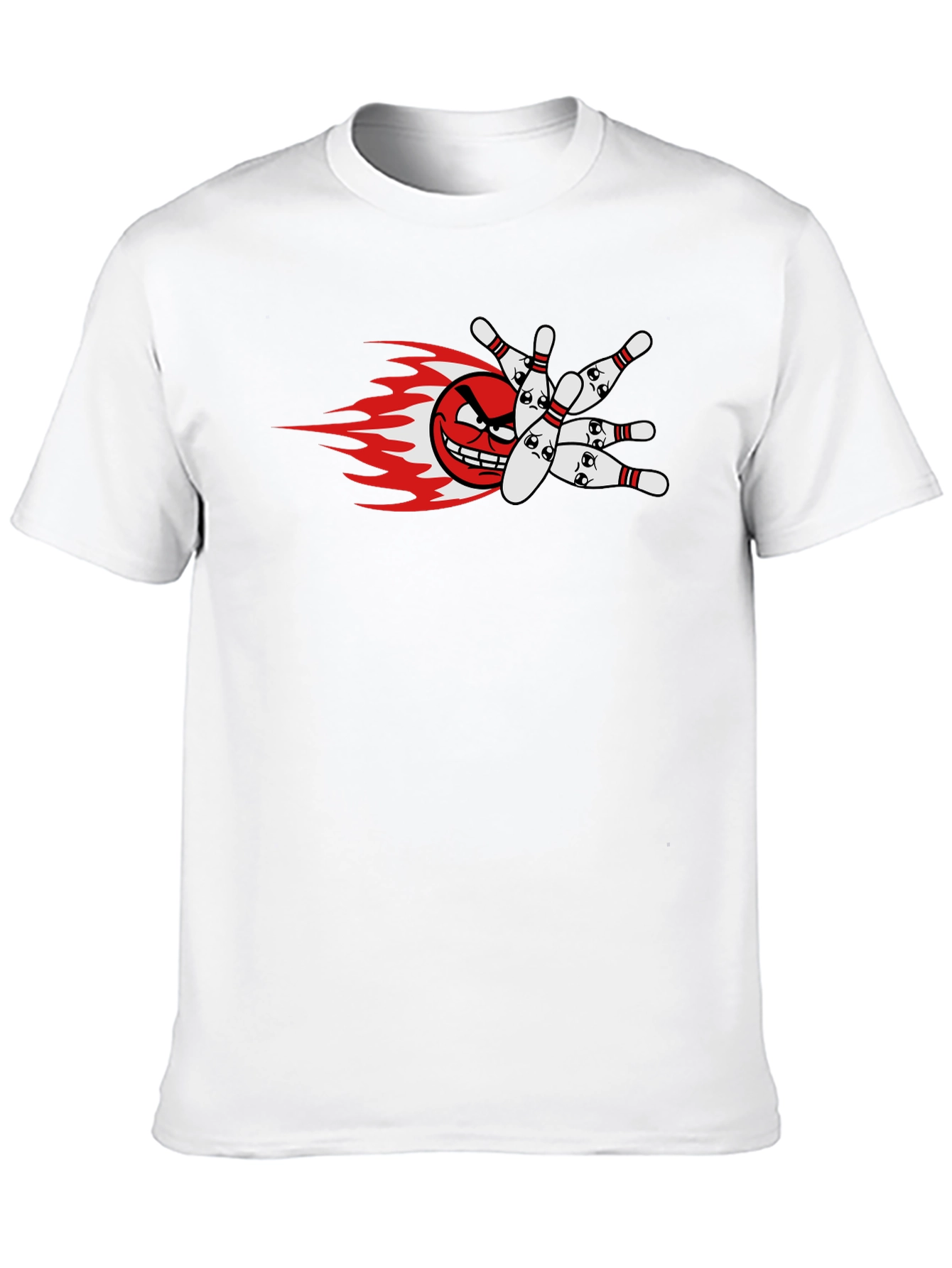 Mens Bowling Strike Graphic T-Shirt