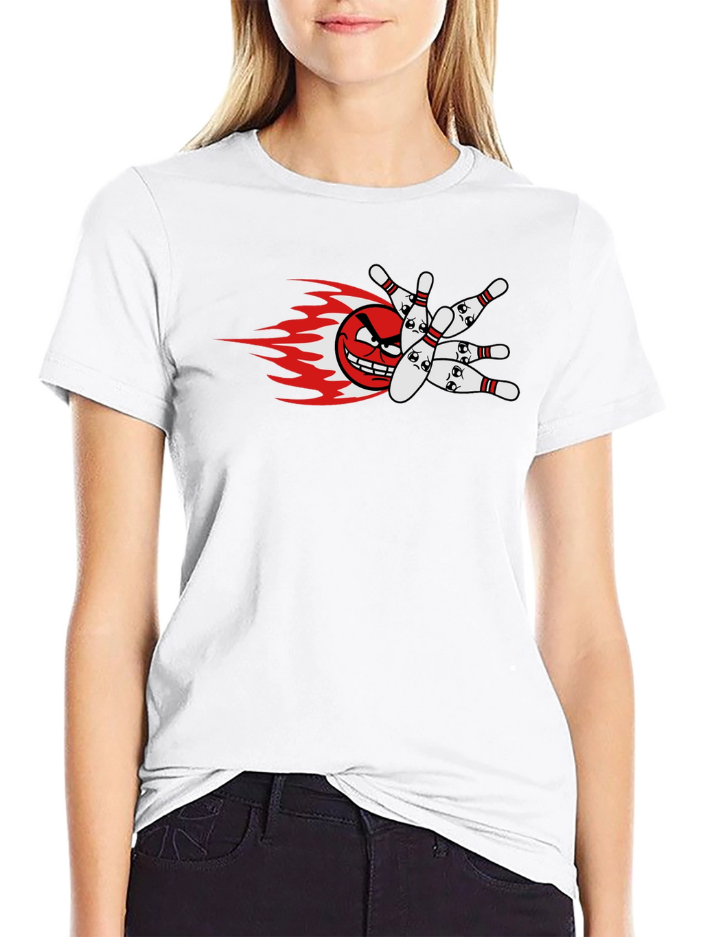 Mens Bowling Strike Graphic T-Shirt