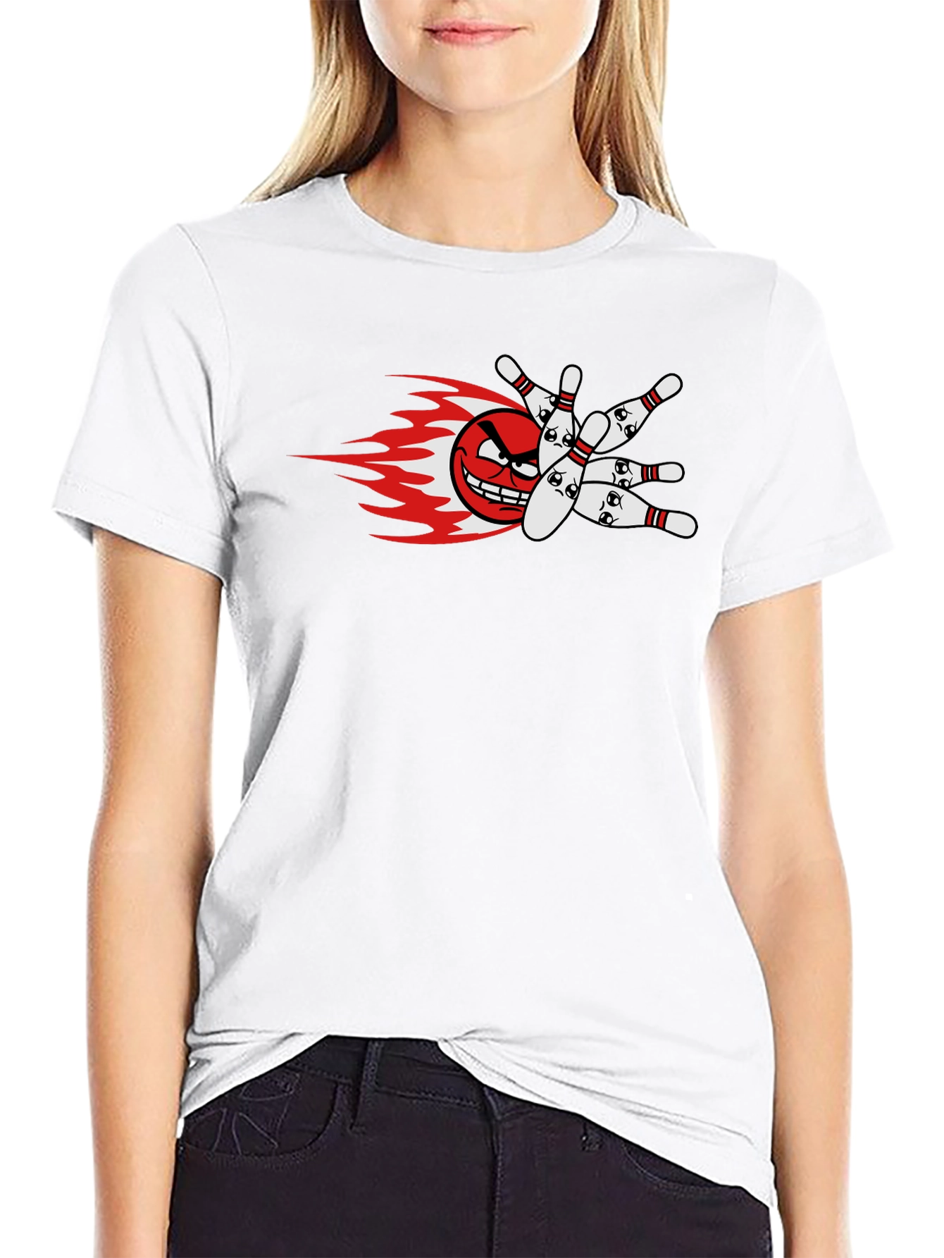 Mens Bowling Strike Graphic T-Shirt