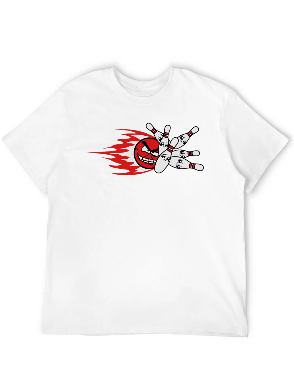 Mens Bowling Strike Graphic T-Shirt