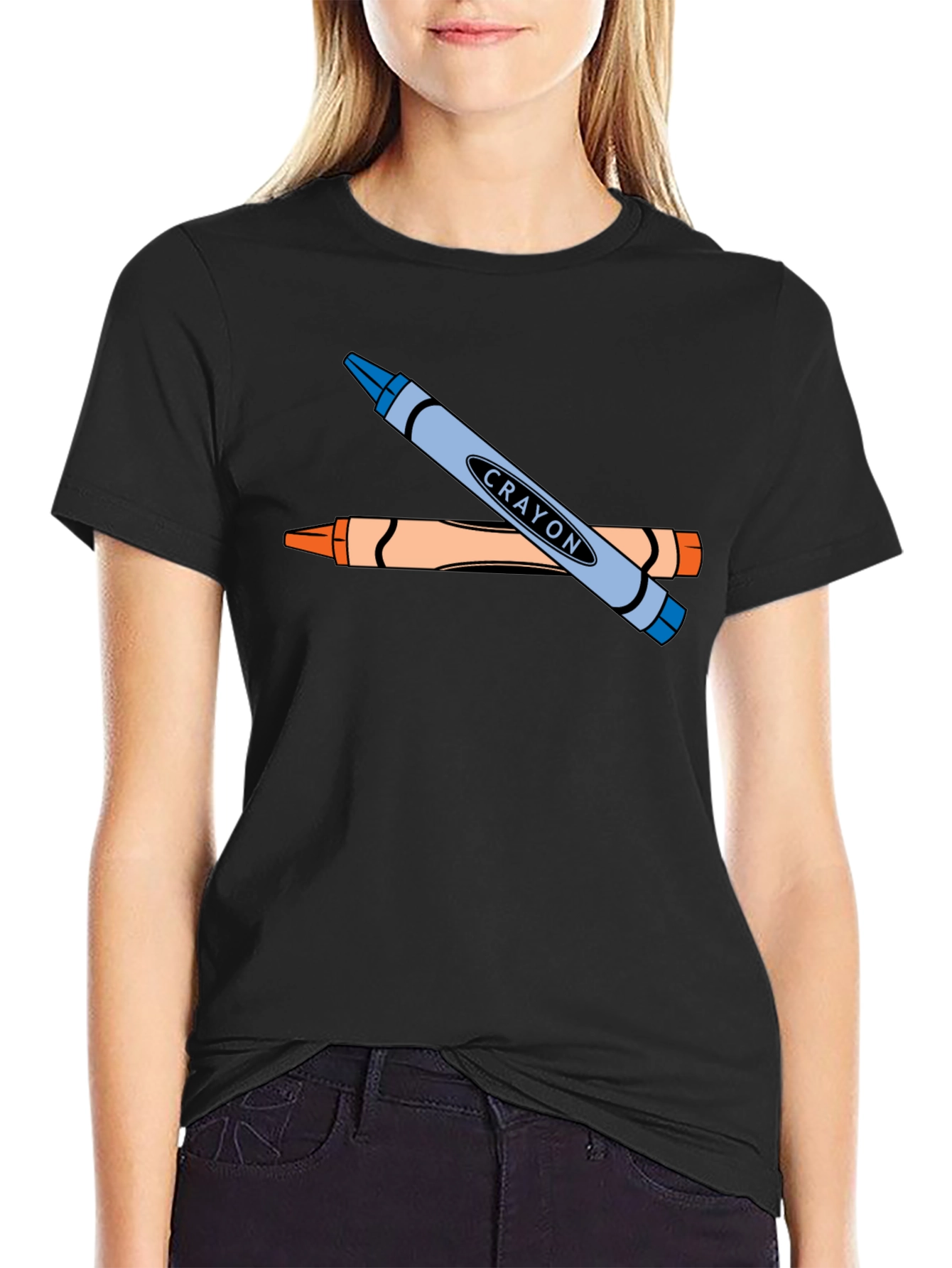 Crayon Graphic T-Shirt - Art Lovers Tee
