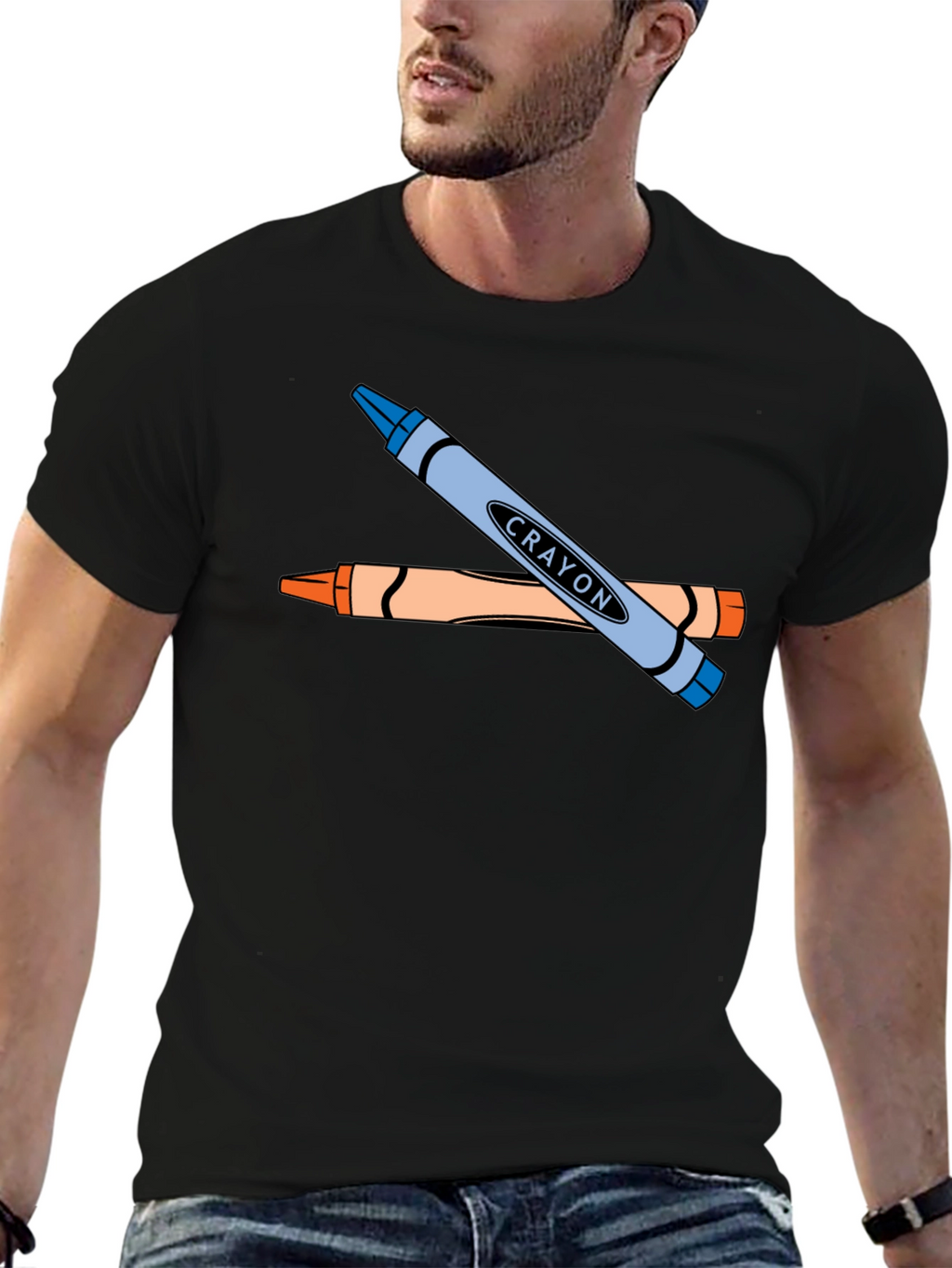 Crayon Graphic T-Shirt - Art Lovers Tee