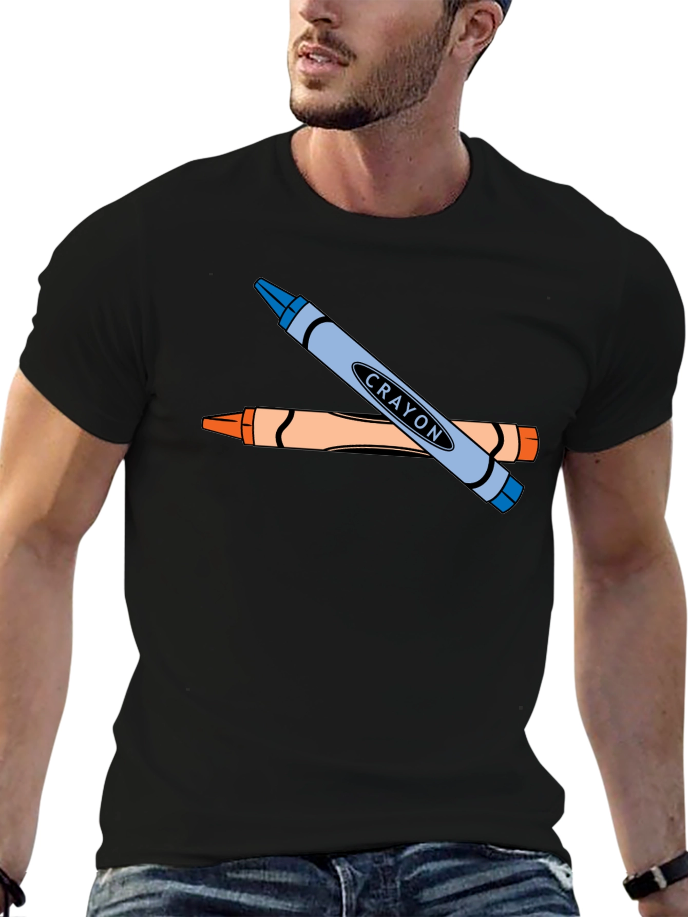 Crayon Graphic T-Shirt - Art Lovers Tee