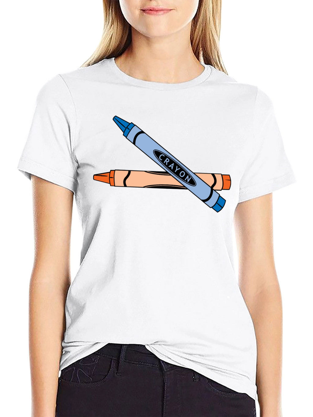 Crayon Graphic T-Shirt - Art Lovers Tee