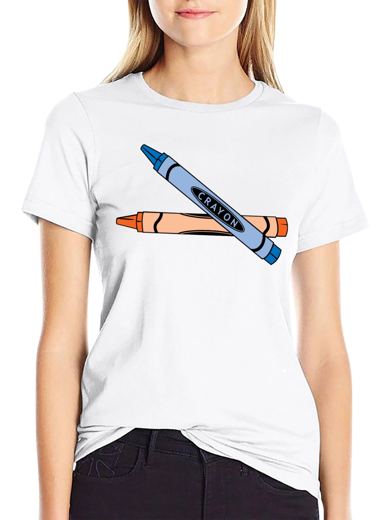 Crayon Graphic T-Shirt - Art Lovers Tee
