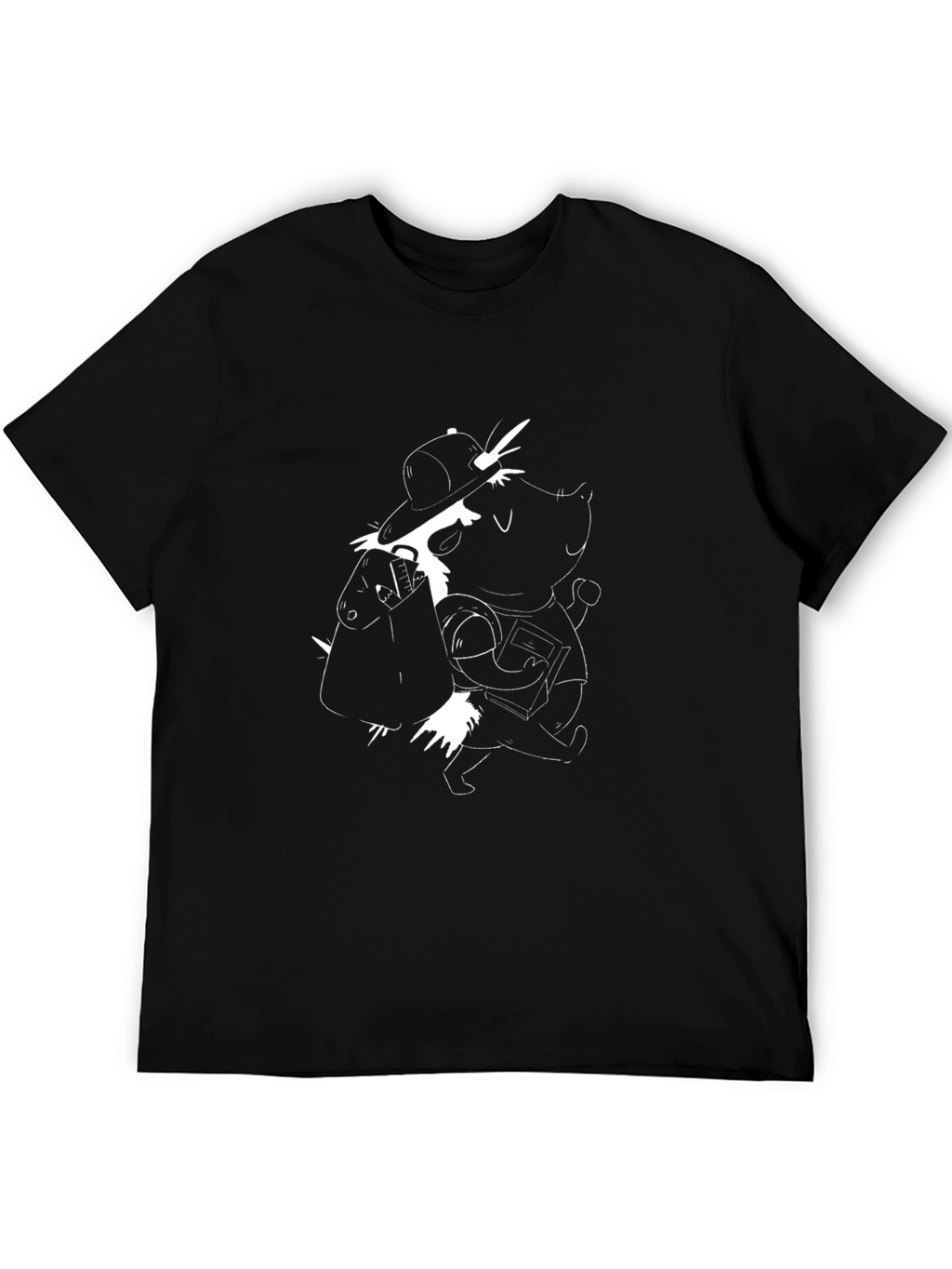 Cool Graphic Tee - Black Pig Design