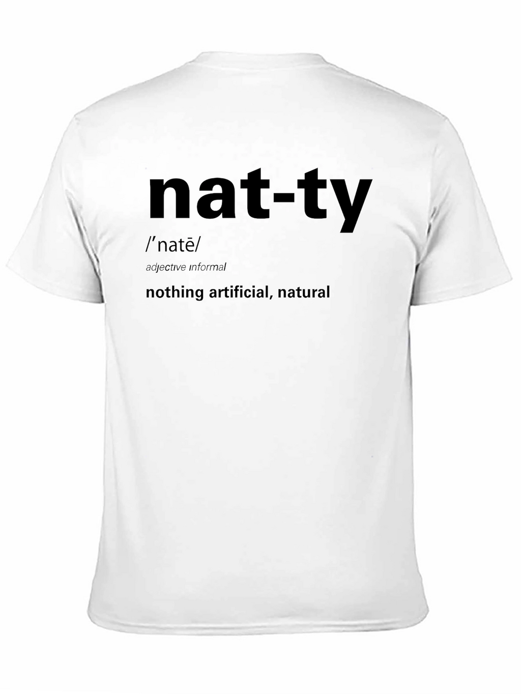 Nat-ty Definition Black Graphic T-Shirt