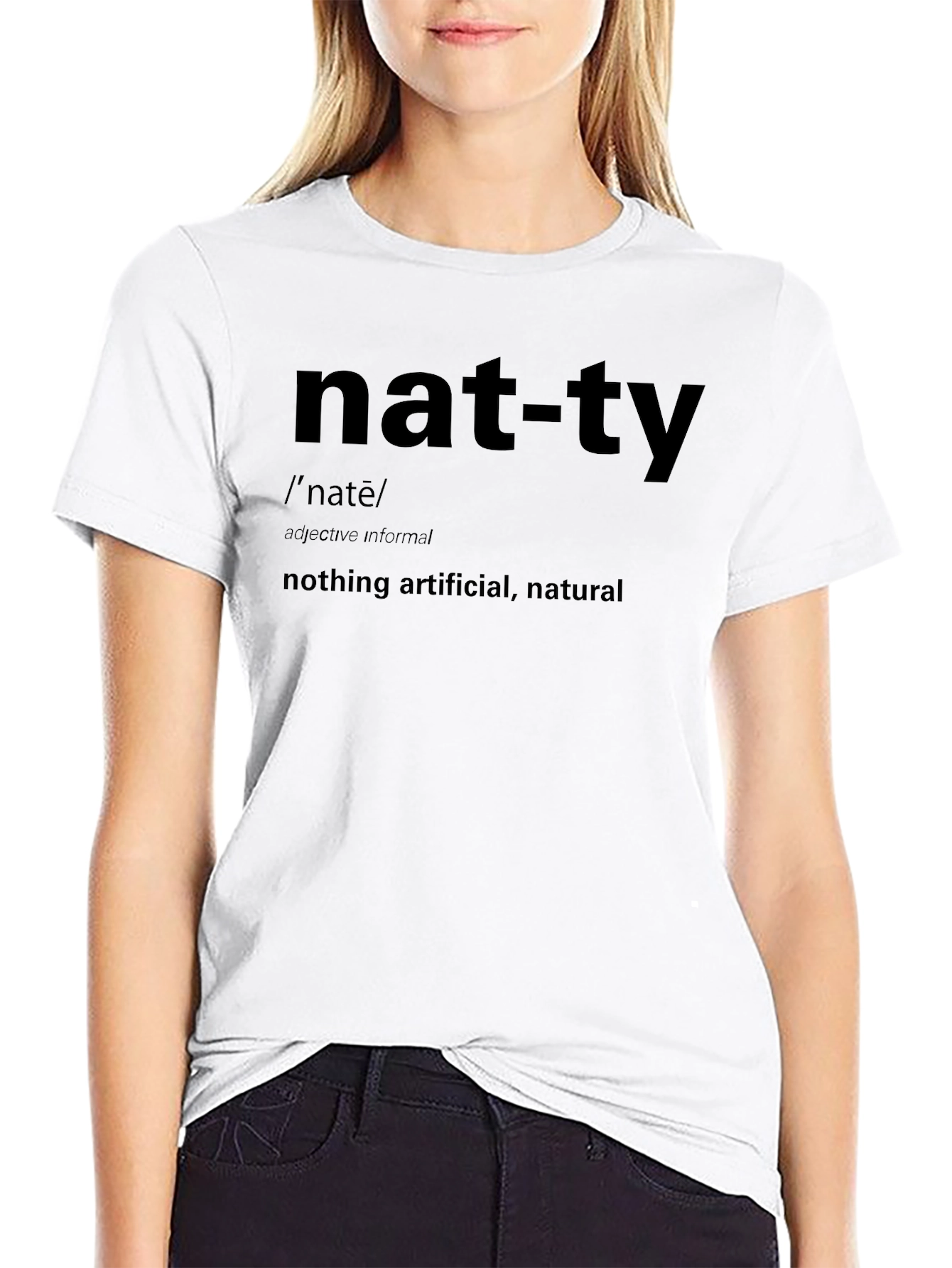 Nat-ty Definition Black Graphic T-Shirt