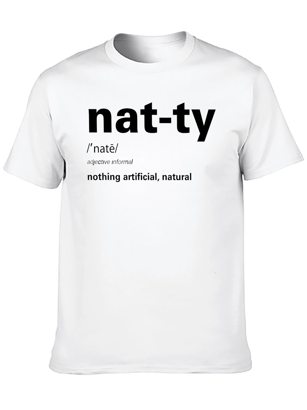 Nat-ty Definition Black Graphic T-Shirt
