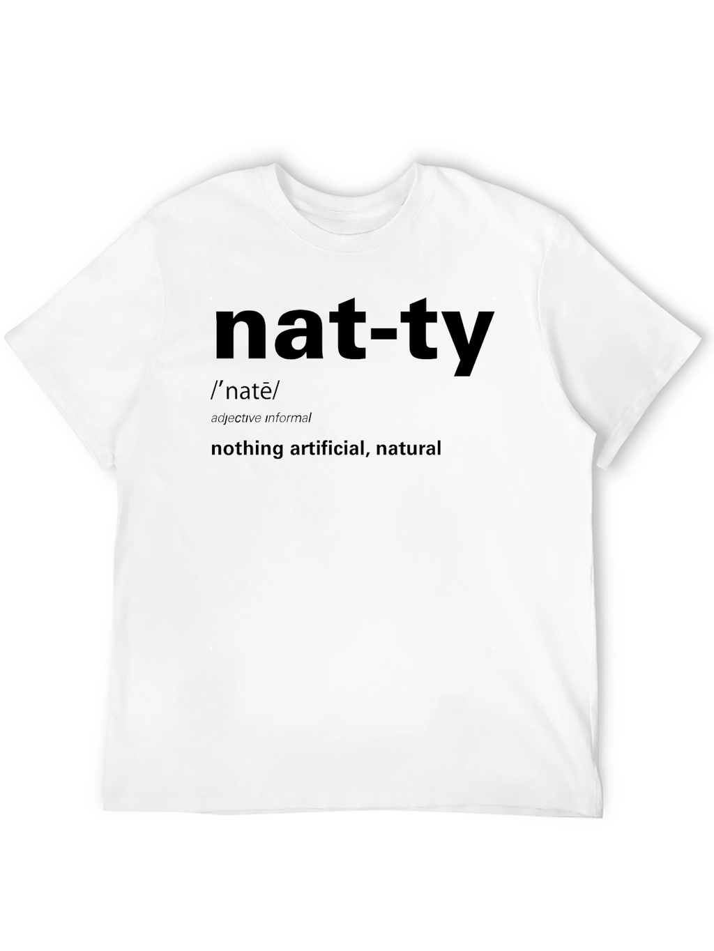 Nat-ty Definition Black Graphic T-Shirt