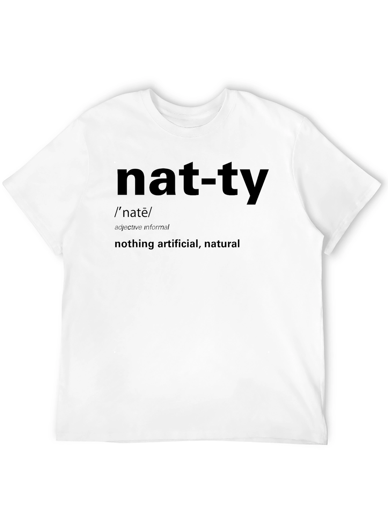 Nat-ty Definition Black Graphic T-Shirt