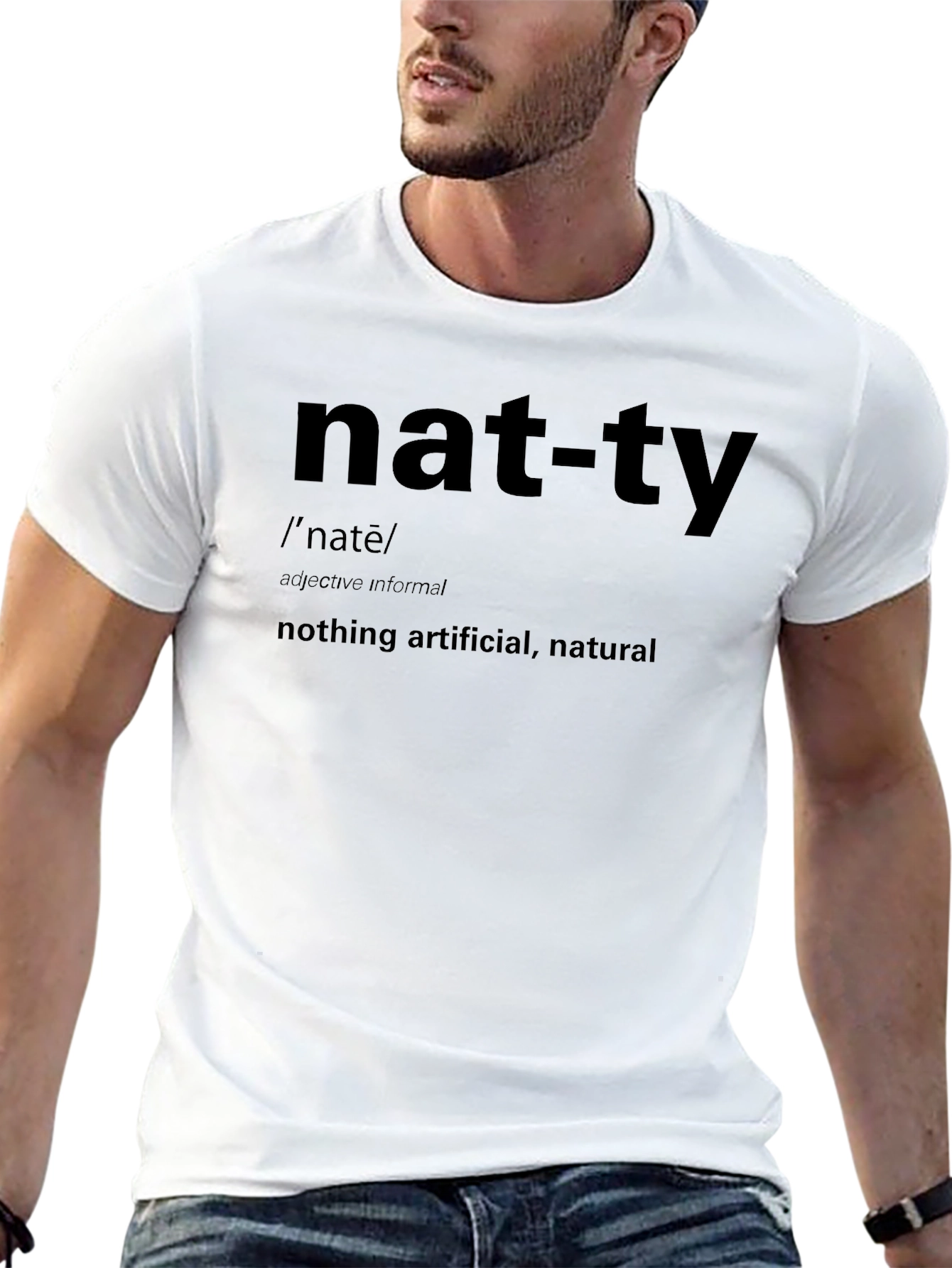 Nat-ty Definition Black Graphic T-Shirt