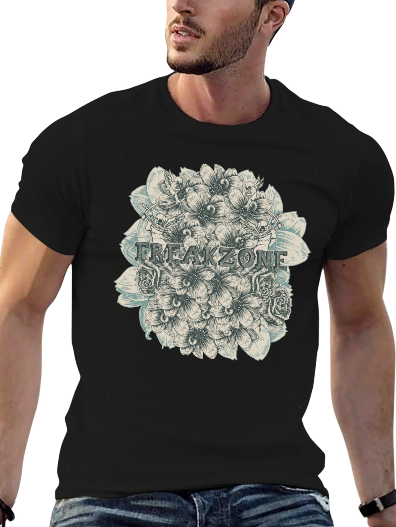 Freakzone Floral Graphic T-Shirt