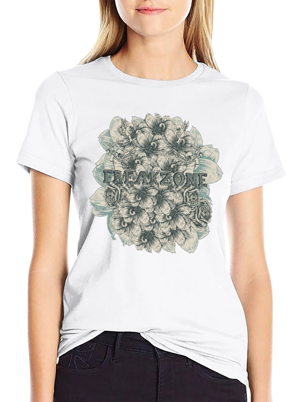 Freakzone Floral Graphic T-Shirt