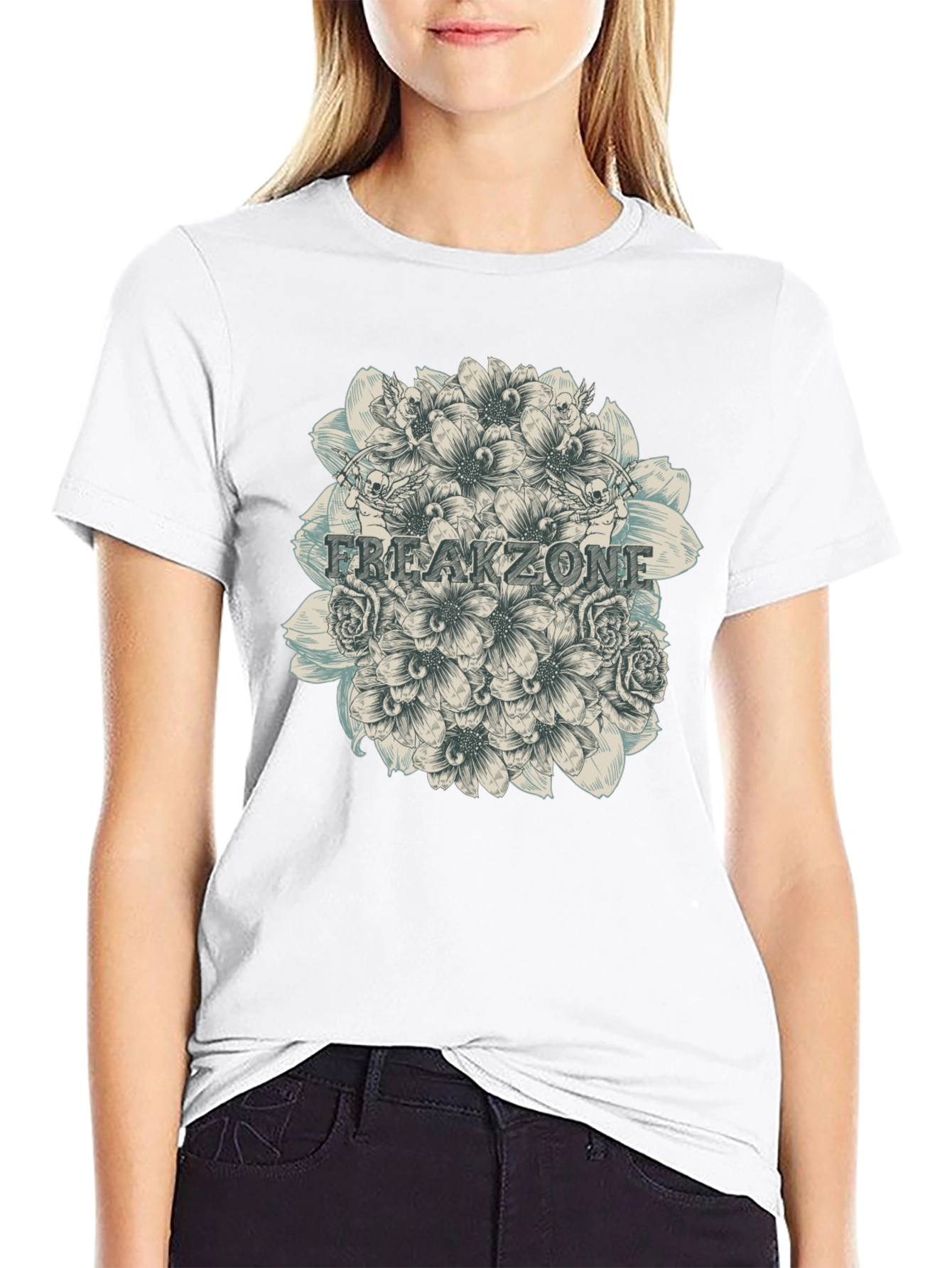 Freakzone Floral Graphic T-Shirt