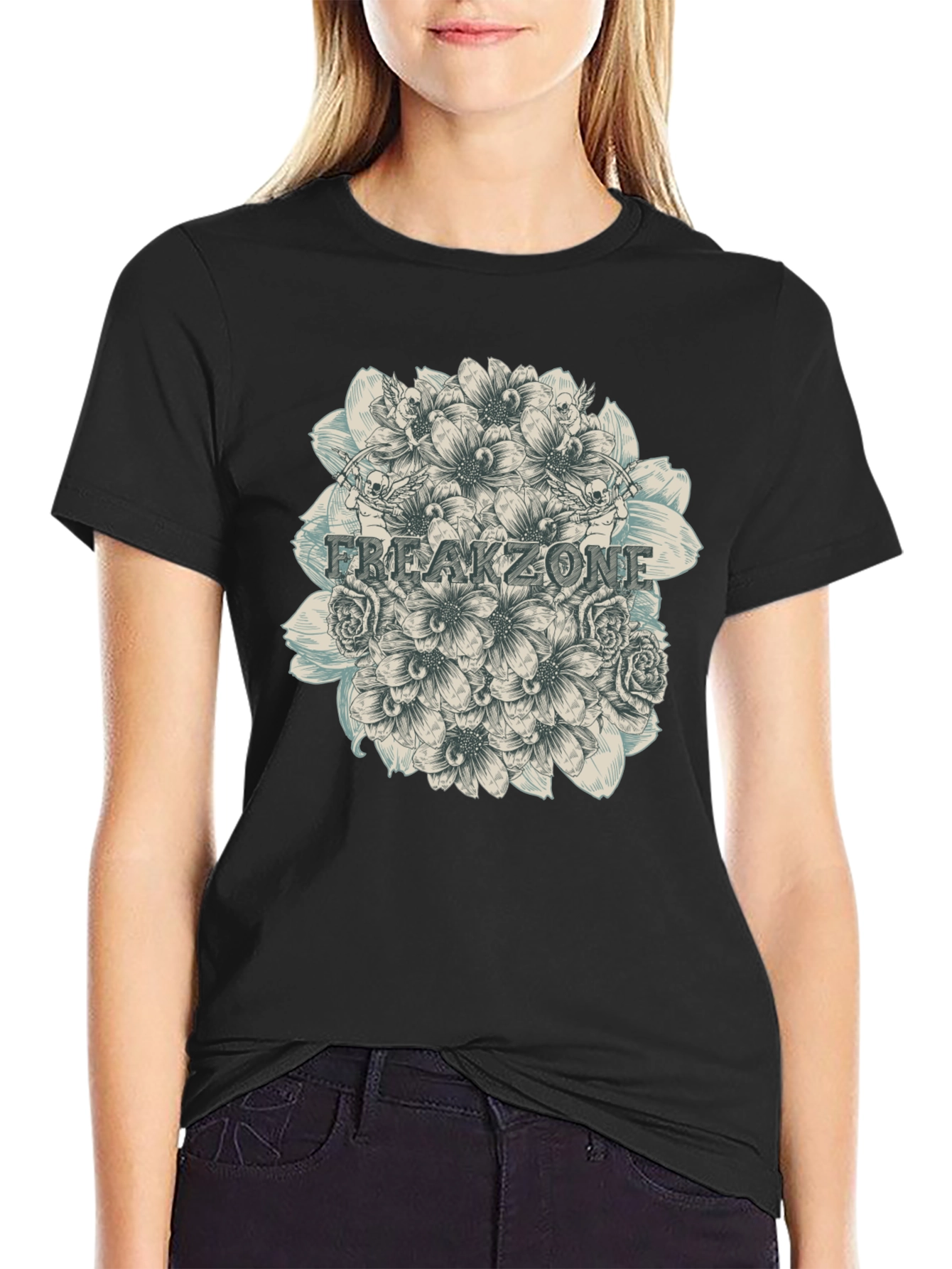 Freakzone Floral Graphic T-Shirt