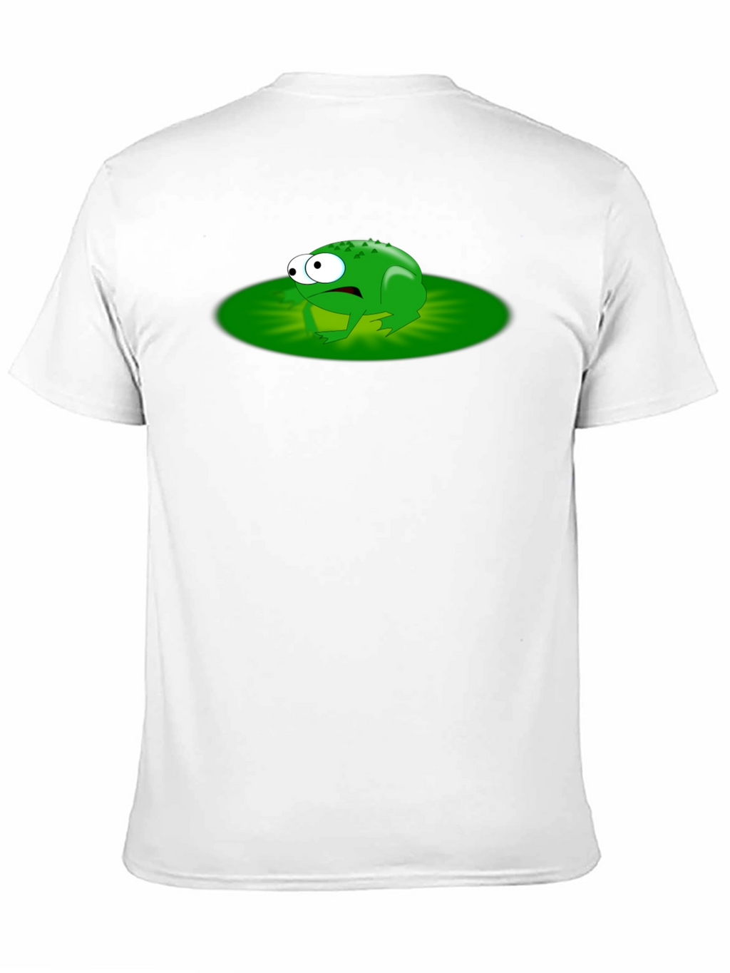 Frog Lily Pad Graphic Tee - Black Cotton T-Shirt