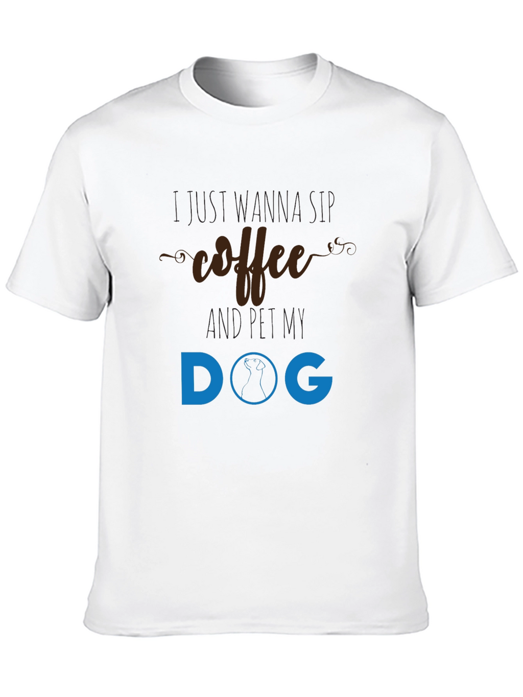 Coffee & Dog T-Shirt - Unisex Black Tee