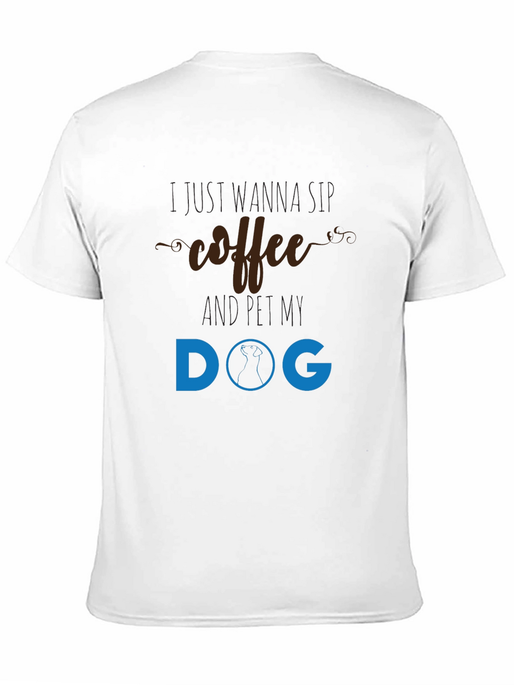 Coffee & Dog T-Shirt - Unisex Black Tee