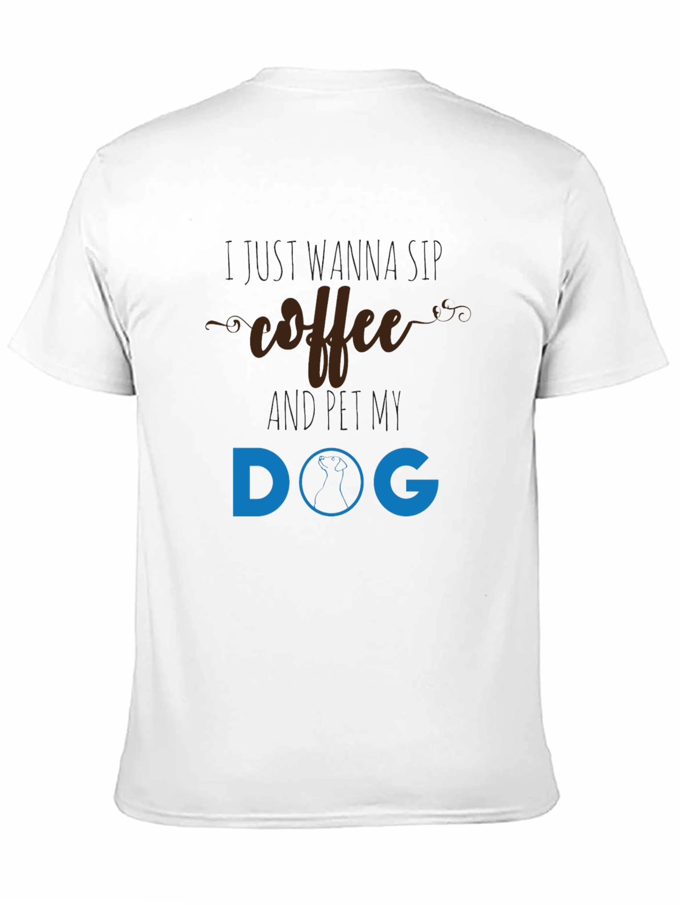 Coffee & Dog T-Shirt - Unisex Black Tee