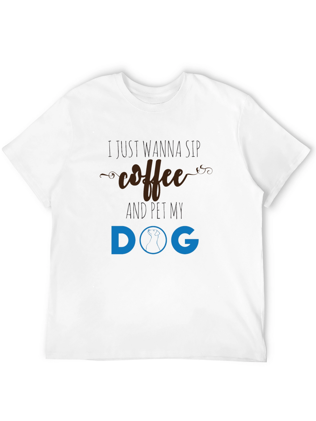 Coffee & Dog T-Shirt - Unisex Black Tee