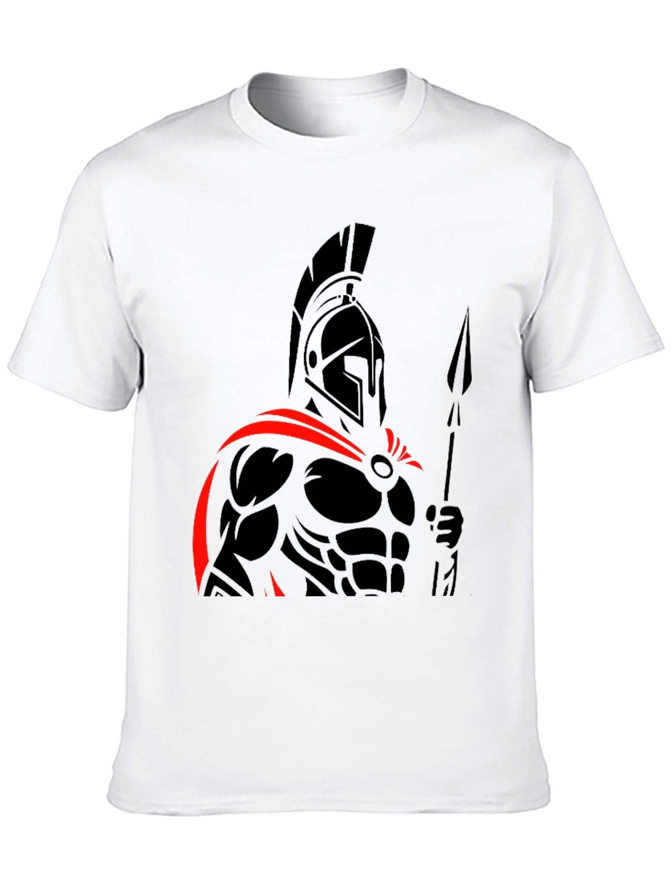 Spartan Warrior Graphic Tee - Black