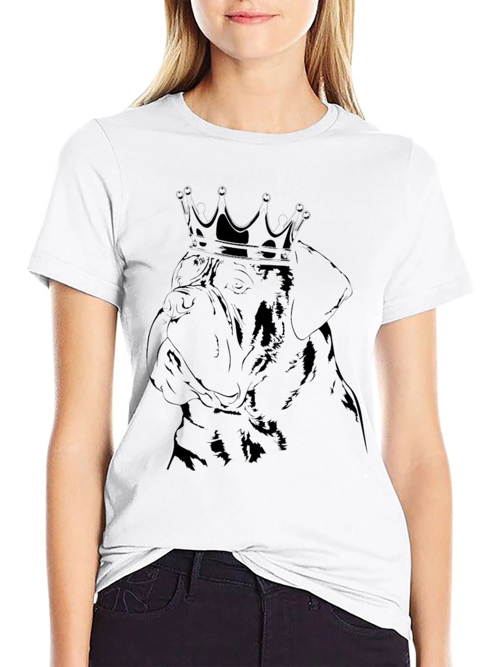 Dog King Black T-Shirt - Graphic Tee