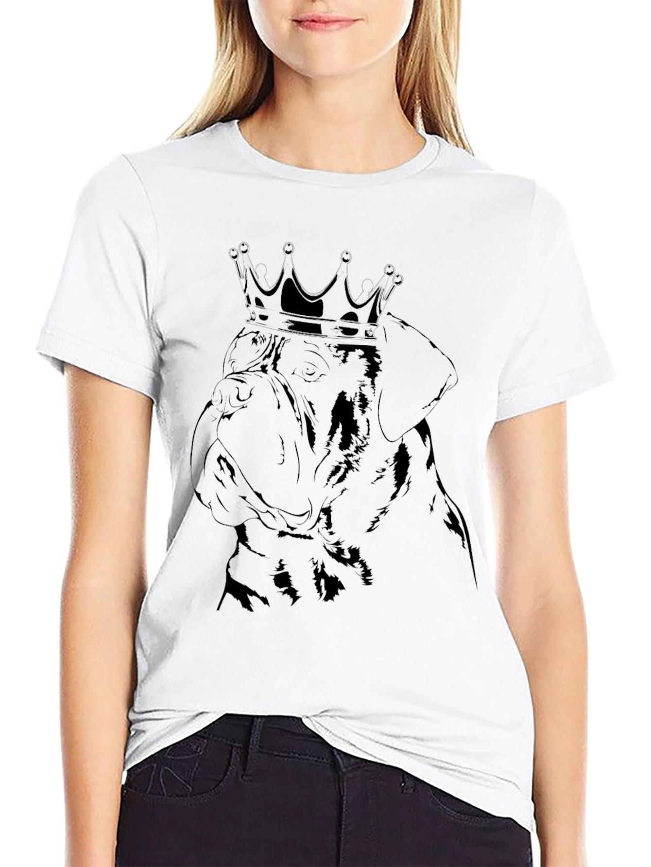 Dog King Black T-Shirt - Graphic Tee