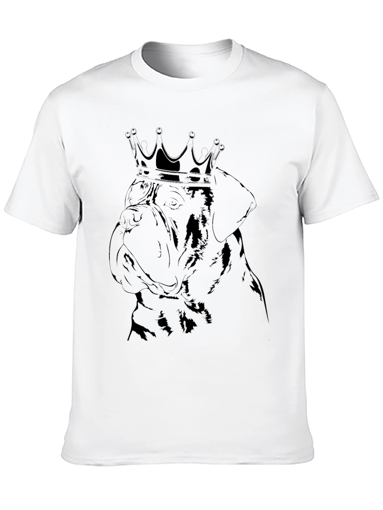 Dog King Black T-Shirt - Graphic Tee