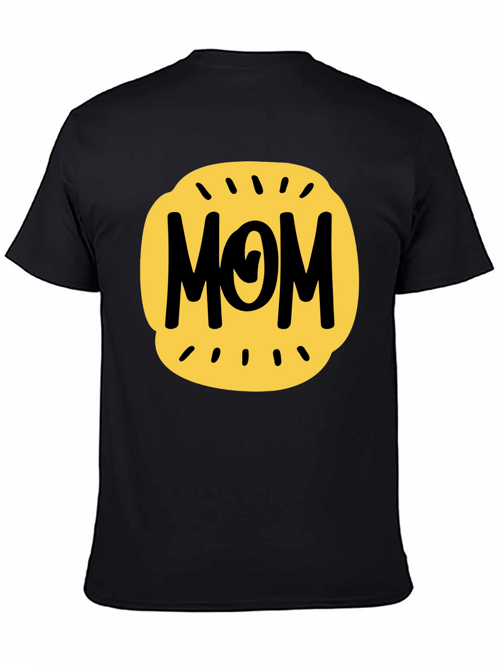 Mom Graphic Tee - Black Cotton Blend