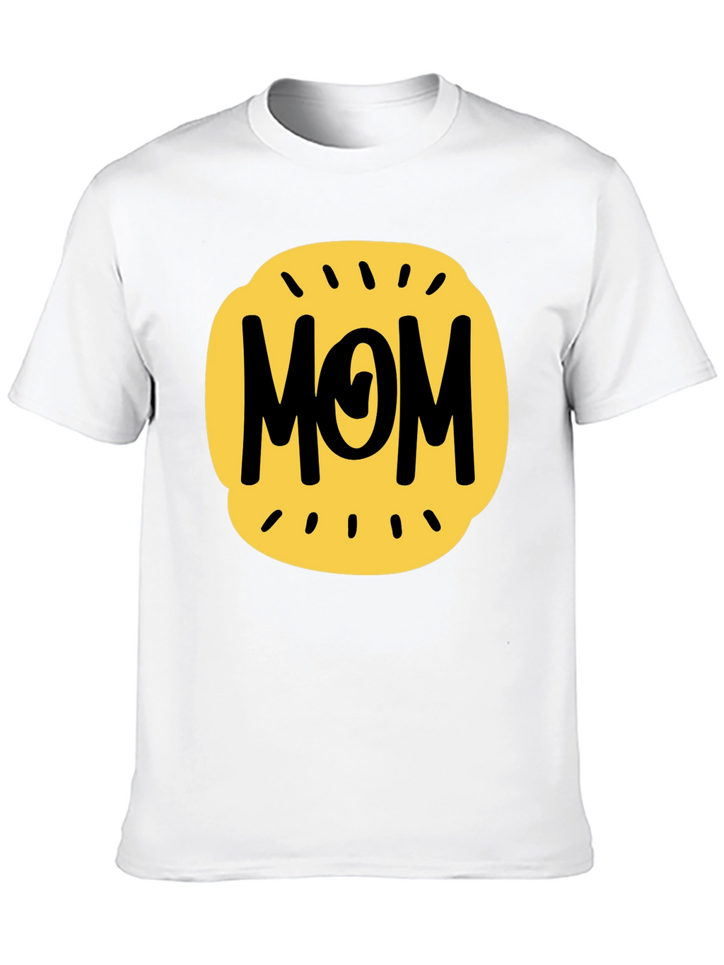 Mom Graphic Tee - Black Cotton Blend