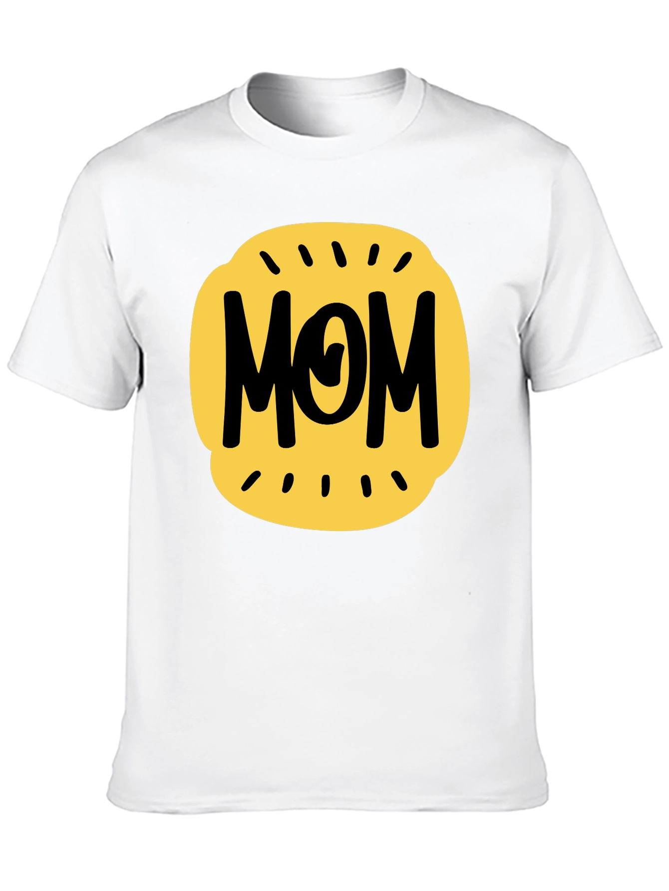 Mom Graphic Tee - Black Cotton Blend