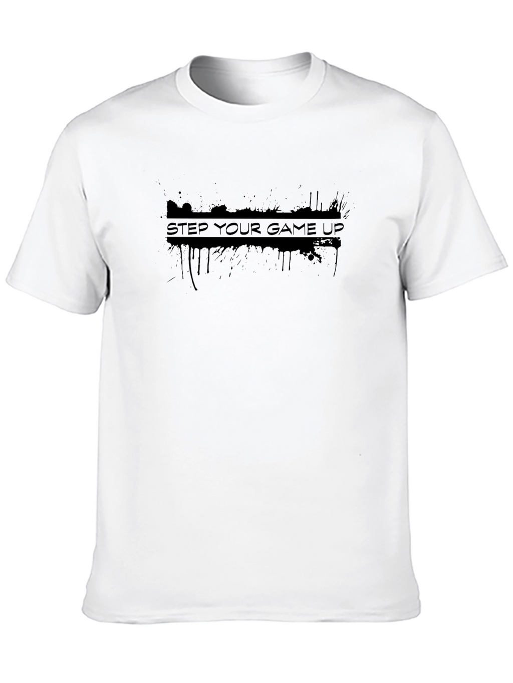 Step Your Game Up Black Graphic Tee