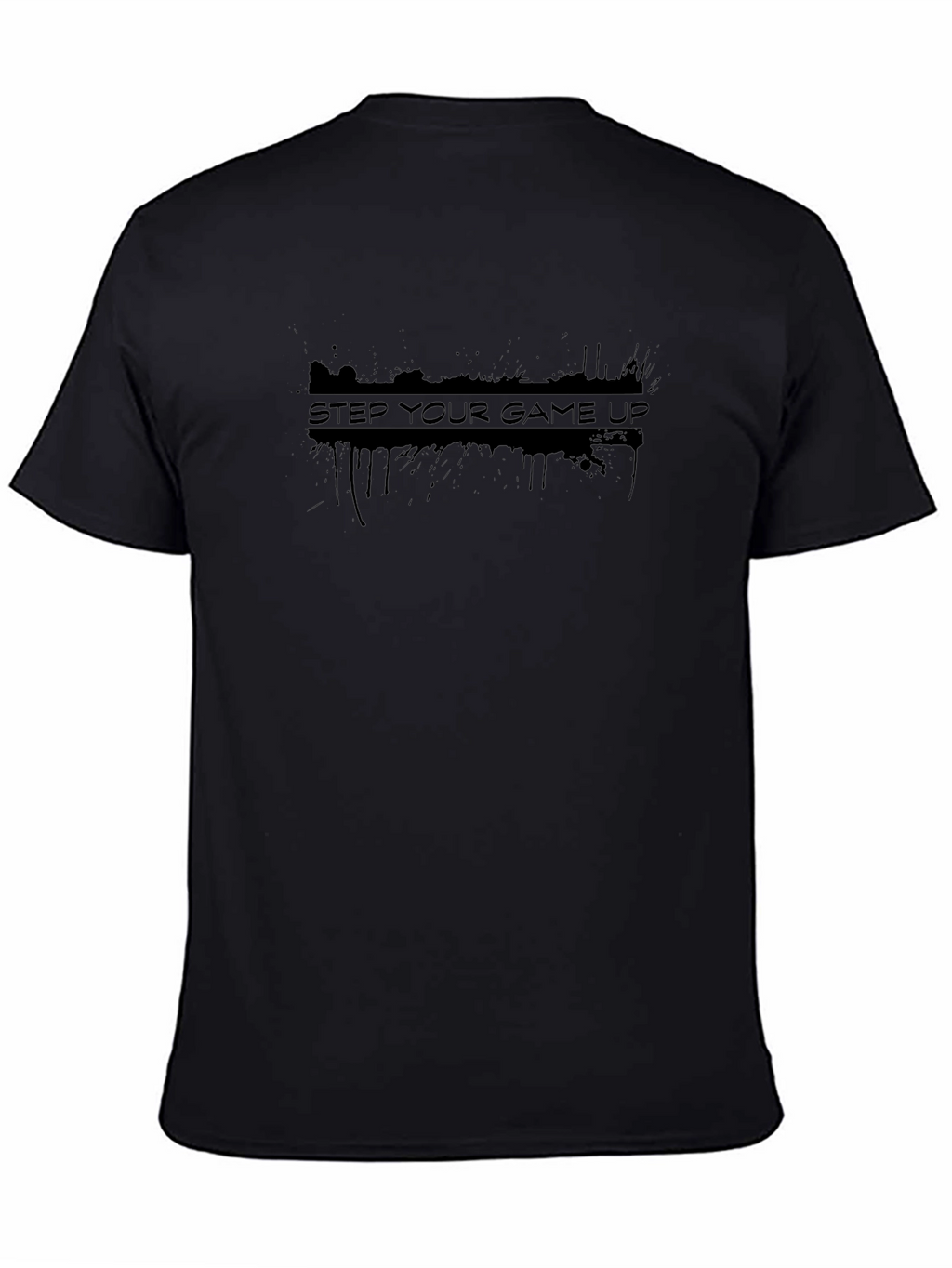 Step Your Game Up Black Graphic Tee