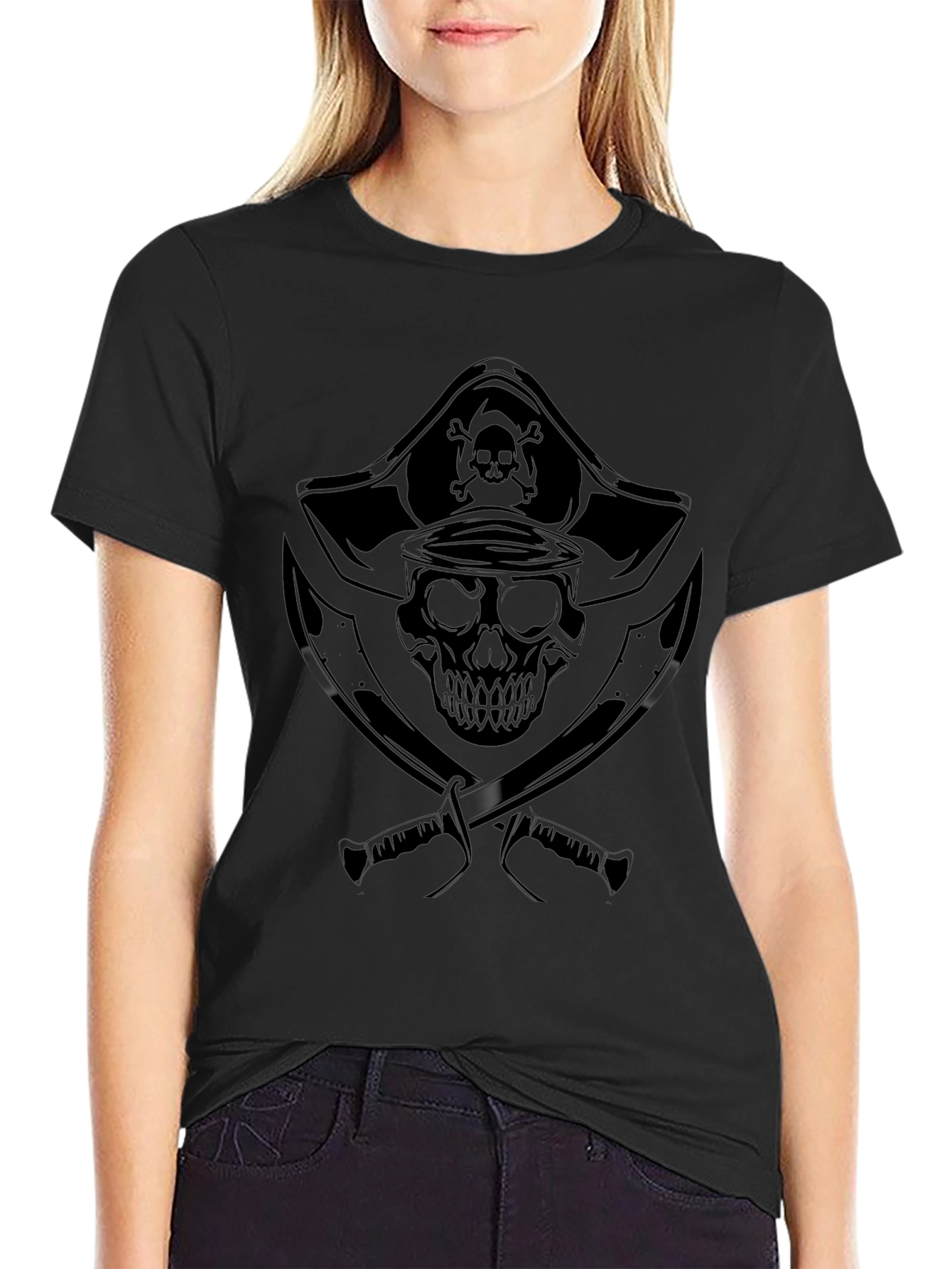 Skull & Swords Graphic Tee - Pirate Style Shirt